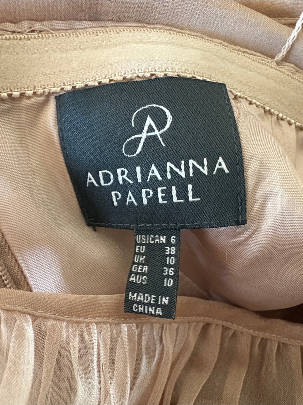 Adrianna Papell Blush Formal Dress - Picture 3 of 3